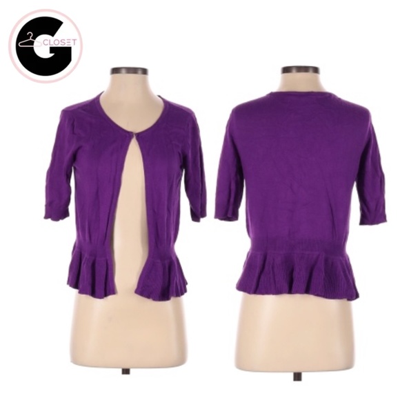 Worthington Purple Color Block Sweater - Picture 1 of 3
